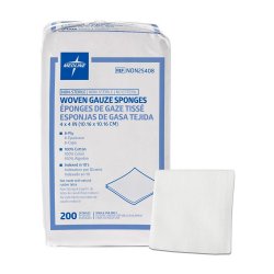PK/200 - Non-Sterile Gauze Sponge, 4" x 4", 8-Ply