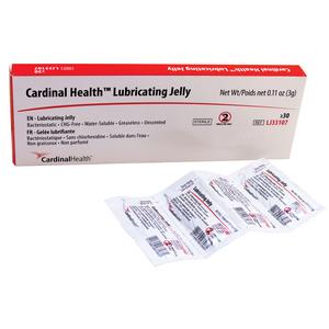 BX/144 - Cardinal Health Lubricating Jelly 3g Packet