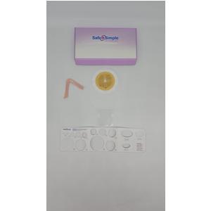 BX/10 - 12" Drainable One Piece Pouch, Standard Wear, Cut-to-Fit, Transparent, With Tape Collar, and Standard Curved Tail Closure
