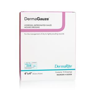 BX/15 - DermaGauze Hydrogel Impregnated Dressing 4" x 4"