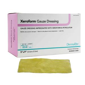 EA/1 - Dermarite Xeroform Gauze Wound Dressing, 5" x 9"