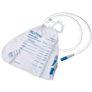 EA/1 - Teleflex Medical Inc Economy Urinary Drainage Bag with Anti-reflux Valve 2000mL, Sterile, Latex