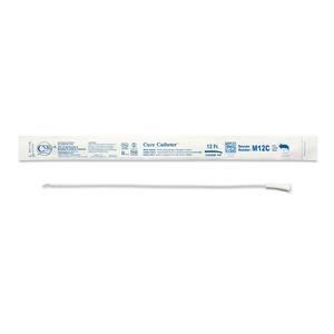 BX/30 - Cure Catheter Uncoated, Single, Male, 16" Coude Tip, 12 FR