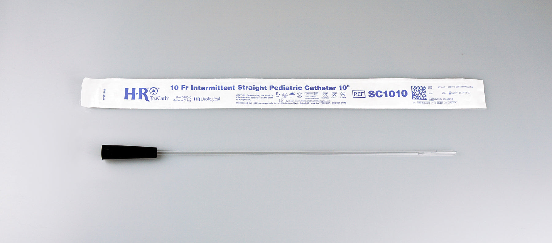 CA/300 - TruCath Intermittent Straight Catheter, Pediatric, 10FR, 10" - Best Buy Medical Supplies