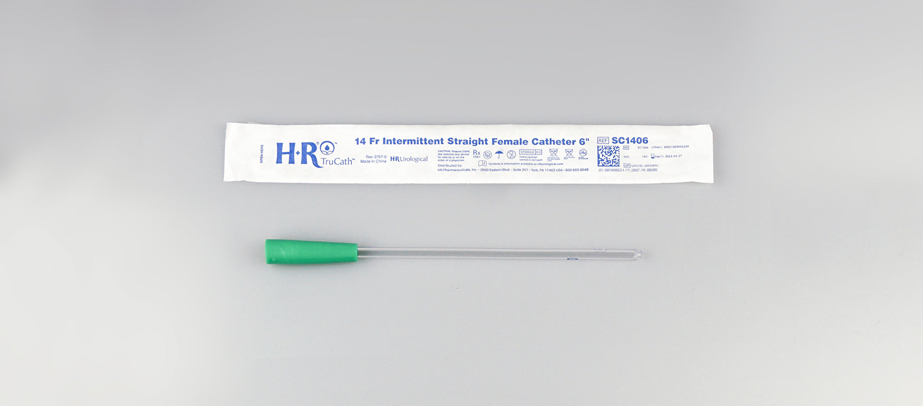 EA/1 - TruCath Intermittent Straight Catheter, Female, 14FR, 6" - Best Buy Medical Supplies