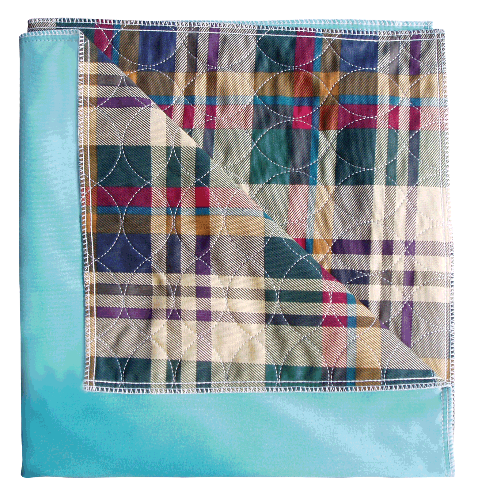 EA/1 - Cardinal Health Essentials Reusable Underpad, Ibex Quilted with PVC Backing, Plaid, 34" x 36" - Best Buy Medical Supplies