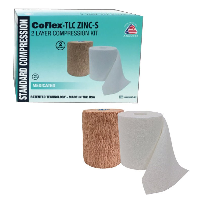 BX/1 - Andover CoFlex&reg; TLC Zinc Standard Compression Bandage, 4" - Best Buy Medical Supplies