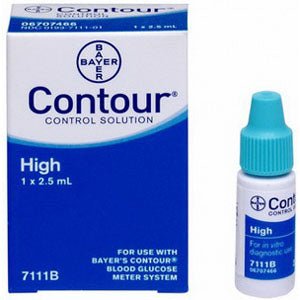 BX/1 - Bayer Contour® High Level Control Solution 2-1/2mL - Best Buy Medical Supplies