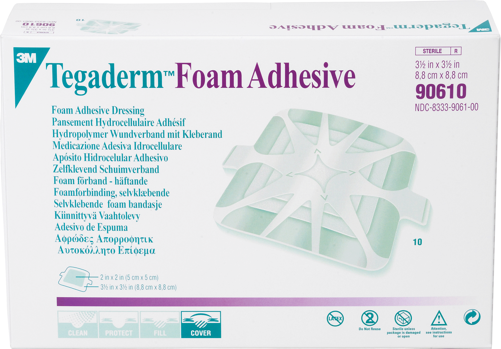 BX/10 - 3M Tegaderm™ High Performance Adhesive Foam Dressing 3-1/2" x 3-1/2" - Best Buy Medical Supplies