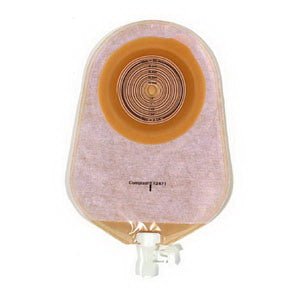 BX/10 - Assura 1-Piece Non-Convex Standard Wear Urostomy Pouch Cut-to-Fit 3/8" - 2-1/4" (Custom), Opaque - Best Buy Medical Supplies