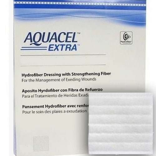 BX/10 - ConvaTec AQUACEL® Extra Hydrofiber Wound Dressing 2" X 2" - Best Buy Medical Supplies