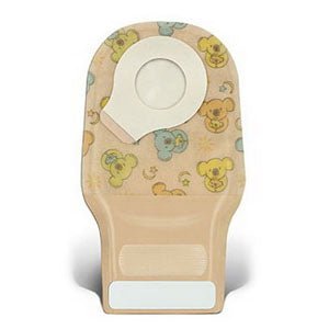 BX/10 - ConvaTec Little Ones® Two-Piece Drainable Pouch, 9/10" Flange, 0" to 9/10" Cut-to-Fit Skin Barrier, 6" L, Integrated Closure, Transparent with Print - Best Buy Medical Supplies