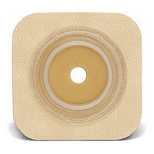 BX/10 - ConvaTec SUR-FIT® Natura® Durahesive® Skin Barrier, Up to 1-1/4" Cut-to-Fit, 1-3/4" Flange, Tape Collar, 4" x 4" - Best Buy Medical Supplies