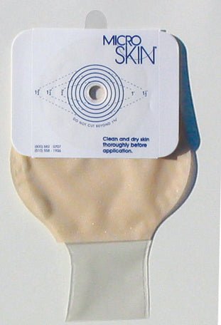 BX/10 - Cymed One-piece Drainable Pouch with Cut-to-fit MicroSkin® Adhesive Barrier 1-3/4" Stoma Opening, 9" L, Medium, Clear, Odor-proof Film, Comfort Backing, Latex-free - Best Buy Medical Supplies