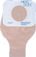 BX/10 - Cymed One-piece Drainable Pouch with Cut-to-fit MicroSkin® Adhesive Barrier and 3mm Thin MicroDerm™ Washer 1-1/2" Stoma Opening, 9" L, Medium, Opaque, Odor-proof Film, Comfort Backing, Latex-free - Best Buy Medical Supplies