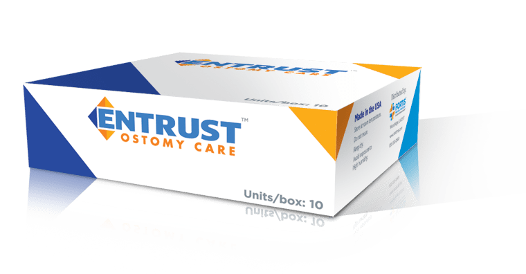 BX/10 - Fortis Entrust™ One-Piece Drainable Ostomy Pouch, Pre-Cut 2", Standard Wear, 12", Transparent - Best Buy Medical Supplies
