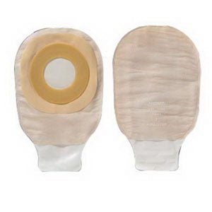 BX/10 - Hollister Premier&trade; One-Piece Drainable Mini Pouch, 1-1/4" Pre-Cut Flat Flextend&reg; Skin Barrier, Two-Sided ComfortWear, Clamp Closure, Beige - Best Buy Medical Supplies