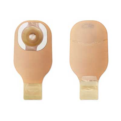 BX/10 - Hollister Premier™ One-Piece Drainable Pouch, Flat CeraPlus™ Skin Barrier, Pre-Cut, 1" Stoma, Beige - Best Buy Medical Supplies