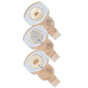 BX/10 - Marlen Manufacturing UltraPlus™ One-piece Drainable Pouch with Skin Shield™ Shallow Convex Adhesive Skin Barrier 1" x 1-1/2" Opening Oval, Transparent, Large - Best Buy Medical Supplies
