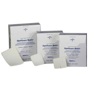 BX/10 - Medline Optifoam&reg; Foam Dressing, Polyurethane, Non-Adhesive, 5" x 4" - Best Buy Medical Supplies
