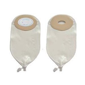 BX/10 - Nu-Hope Nu-Flex™ Drainable Pouch, 3/4" x 1-1/2" Stoma, Nu-Barrier Extended-Wear Barrier, Pre-Cut, Post-Operative, Deep Convex, Flutter Valve, Oval A, Adult, 24 oz - Best Buy Medical Supplies