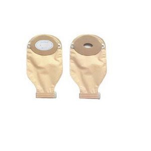 BX/10 - Nu-Hope One-Piece Post-Op Trim-to-fit Convex Adult Drainable Pouch with Nu-Comfort™ Barrier and Closure Clamp 1-1/2" x 2-3/4" Inside Cutting Area Oval D, 3-1/4" x 4-5/8" OD, 11" L x 5-3/4" W, Clear, 1/2" Starter Hole, 24 oz, Adhesive Foa - Best Buy Medical Supplies