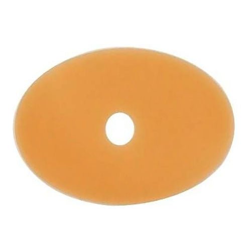 BX/10 - Nu Hope Oval D Barrier Disc, Custom, Pre-Cut, 1-1/4" x 2-1/8" Stoma - Best Buy Medical Supplies