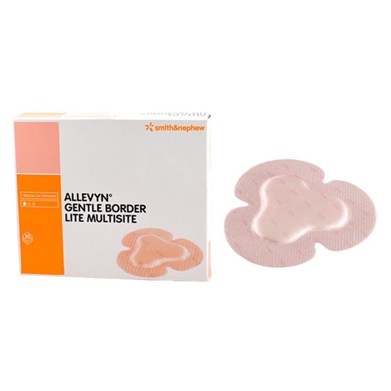 BX/10 - Smith & Nephew ALLEVYN Gentle Border Wound Dressing, Silicone Gel, Multisite, Adhesive Hydrocellular Foam, 17.1cm x 17.9cm - Best Buy Medical Supplies