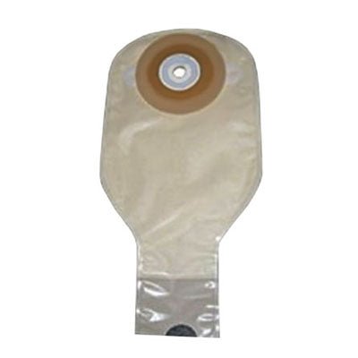 BX/10 - Special NuFlex Oval Drain Pouch Pre-Cut 1-1/8" x 1-1/4" Opening Mid Size Pouch Flat, Opaque - Best Buy Medical Supplies