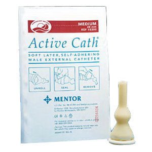 BX/100 - Active Cath Latex Self-Adhering Male External Catheter with Watertight Adhesive Seal, 28 mm - Best Buy Medical Supplies