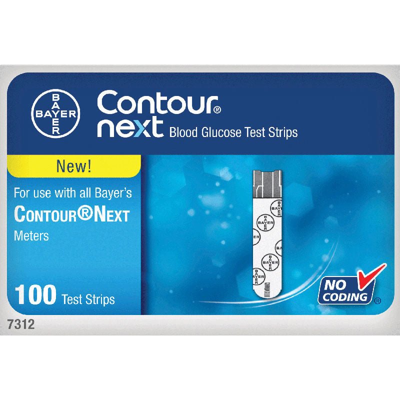 BX/100 - Bayer Contour® Next Blood Glucose Test Strips - Best Buy Medical Supplies