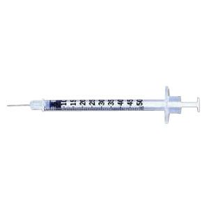 BX/100 - Becton Dickinson Lo-Dose&trade; U-100 Insulin Syringe 1/2cc with 28G x 1/2" L Permanently Attached Needle - Best Buy Medical Supplies
