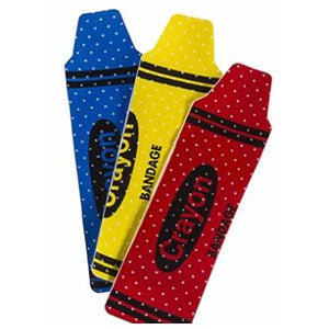 BX/100 - Cardinal Health™ Adhesive Plastic Bandage, Crayon Design, 3/4" x 3" - Best Buy Medical Supplies