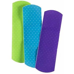 BX/100 - Cardinal Health™ Adhesive Plastic Bandage, Neon Design, 3/4" x 3" - Best Buy Medical Supplies