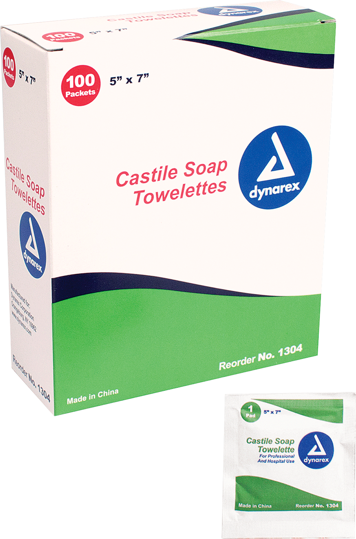 BX/100 - Dynarex Castile Soap Towelette, Saturated with 2% Castile Soap - Best Buy Medical Supplies