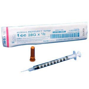 Luer-Lok Syringe with Detachable PrecisionGlide Needle 23g x 1, 3 ml