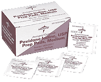 BX/100 - Povidone Iodine 10% USP, Prep Pad (100 count) - Best Buy Medical Supplies