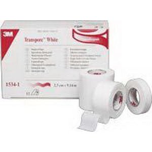 BX/12 - 3M Transpore™ Hypoallergenic Surgical Tape, White, Water Resistant, Latex Free 1" x 10 yds - Best Buy Medical Supplies