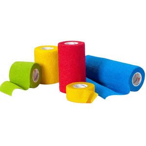 BX/12 - Cardinal Health™ Self-Adherent Bandage, 4" x 5 yds, Assorted Color Pack - Best Buy Medical Supplies