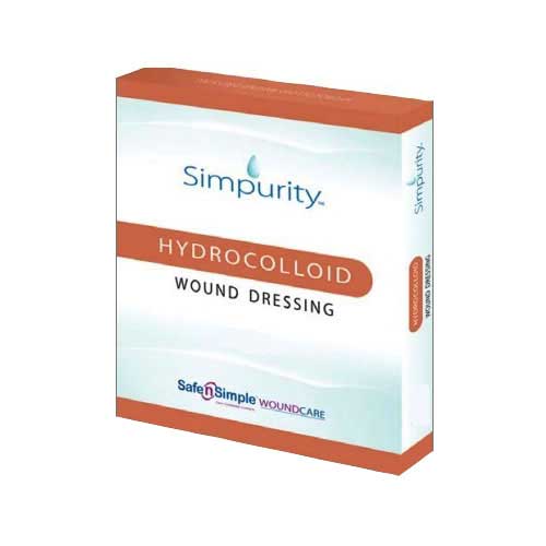 BX/12 - Safe N' Simple Simpurity&trade; Hydrocolloid Wound Dressing, 4" x 4" - Best Buy Medical Supplies