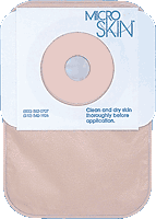 BX/15 - One-piece Colostomy Closed-end Pouch with Microskin® Adhesive Plain Barrier and MicroDerm™ Thin Washer 1" Stoma Opening - Best Buy Medical Supplies