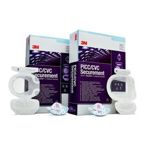 BX/20 - 3M™ PICC/CVC Securement Device + Tegaderm™ Intravenous Advanced Securement Dressing, 2" x 2-1/8" Device, 3-1/2" x 4-1/2" Dressing - Best Buy Medical Supplies