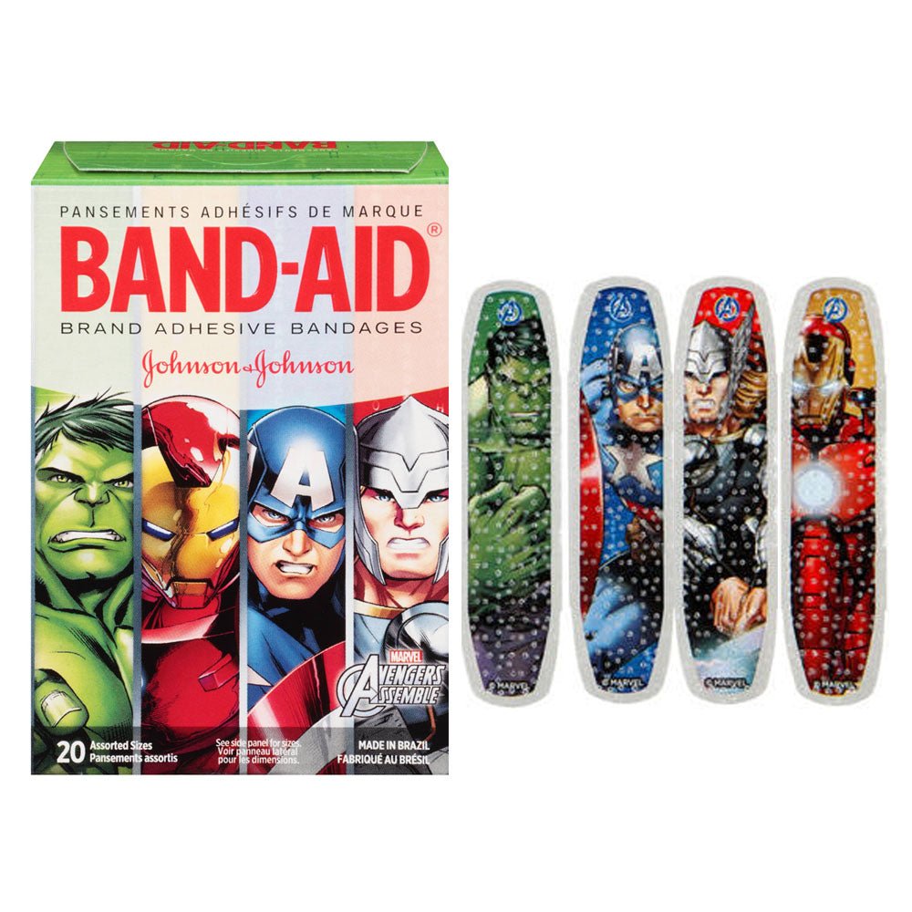 BX/20 - Band-Aid Decorative Avengers Assemble Assorted 20 ct. - Best Buy Medical Supplies