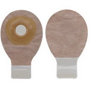 BX/20 - Hollister Premier™ One-Piece Drainable Mini Pouch 1-3/8" Pre-Cut Flat SoftFlex® Skin Barrier, Filter, Integrated Closure, Beige - Best Buy Medical Supplies