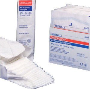 BX/25 - Kendall Versalon™ Sterile Non-Woven Sponge, 4-Ply, 2s, 3" x 4" - Best Buy Medical Supplies