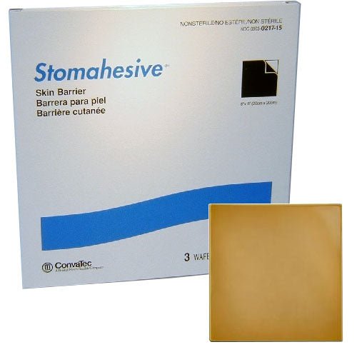 BX/3 - ConvaTec Stomahesive® Skin Barrier, No Starter Hole, 8" x 8" - Best Buy Medical Supplies