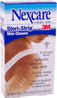 BX/30 - 3M Nexcare™ Steri-Strip™ Skin Closure Strips, Hypoallergenic, Breathable 6-1/3mm x 101mm - Best Buy Medical Supplies