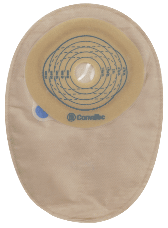 BX/30 - ConvaTec Esteem® + One-Piece 2-2/5" to 2-3/4" Cut-to-Fit Closed Pouch, Charcoal Filter, 8" L, Opaque - Best Buy Medical Supplies