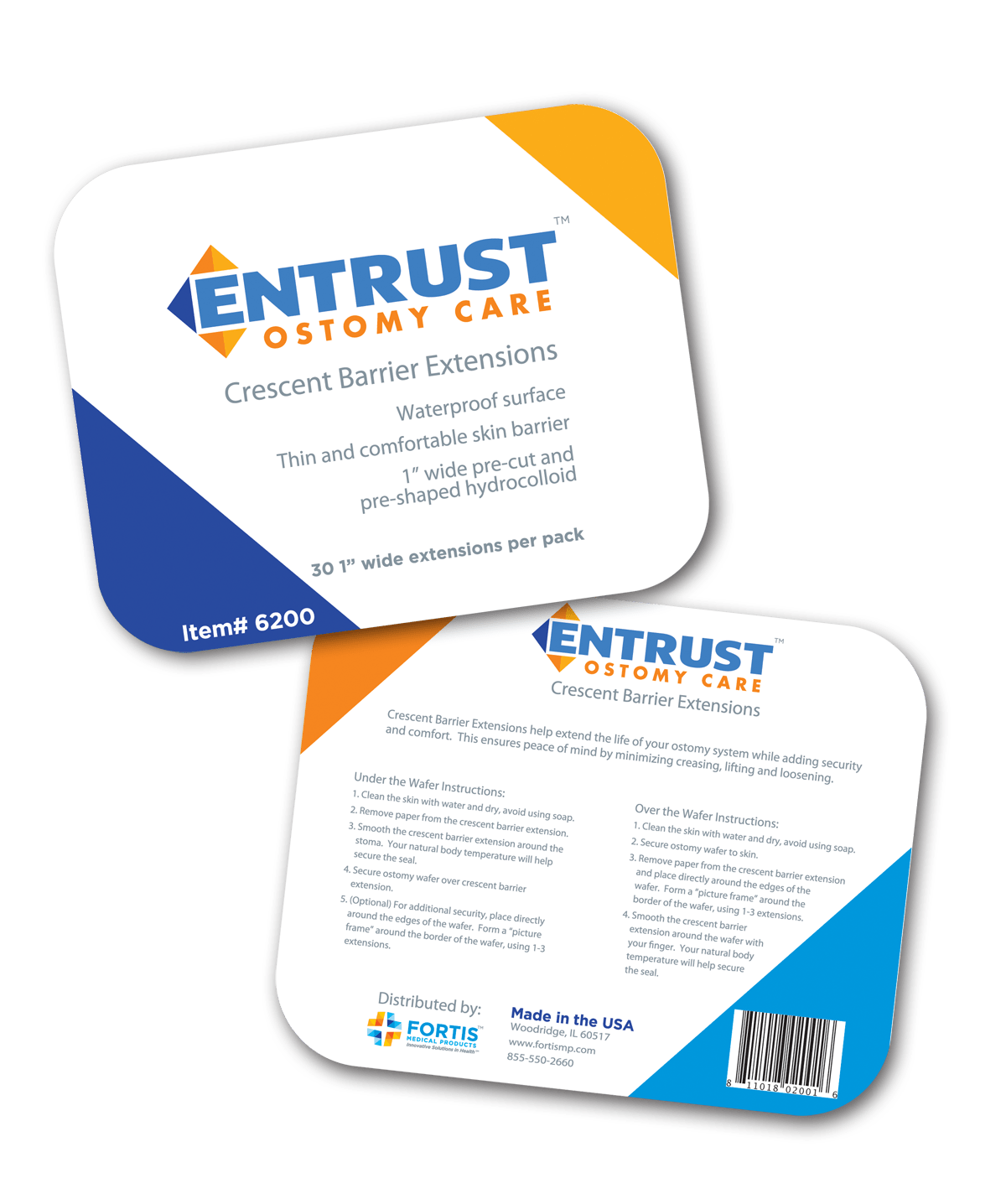BX/30 - Fortis Entrust™ Crescent Barrier Extension - Best Buy Medical Supplies