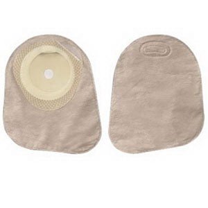 BX/30 - Hollister Premier™ One-Piece Closed Mini Pouch, 1" Pre-Cut Flat SoftFlex® Skin Barrier, Filter, Beige - Best Buy Medical Supplies